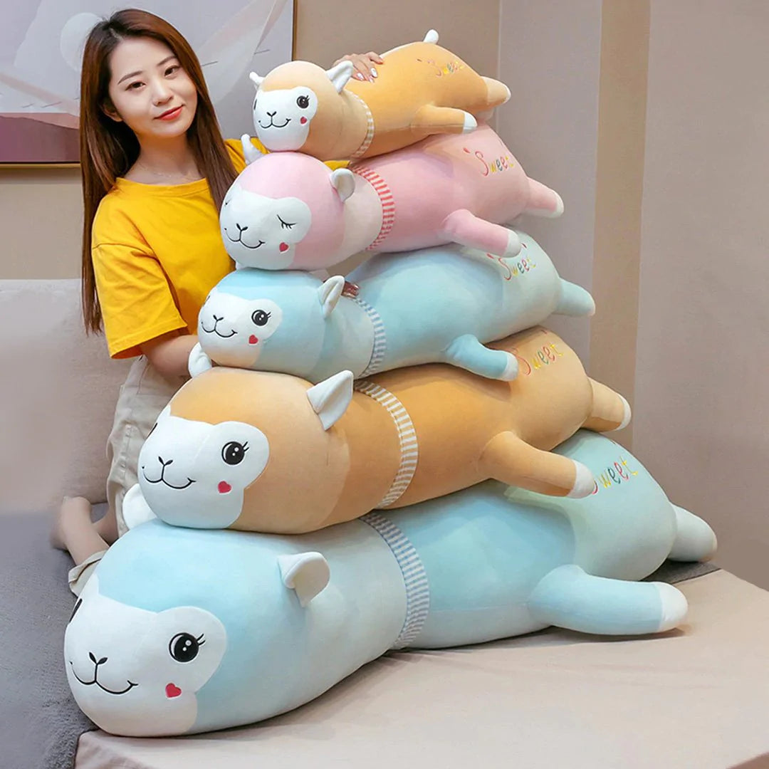 Long Snuggly Kawaii Alpacas Plushies