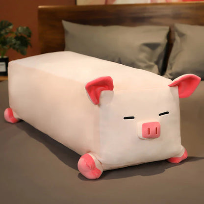 Long Soft Kawaii Rectangle Pig Minecraft-like Stuffed Plushies