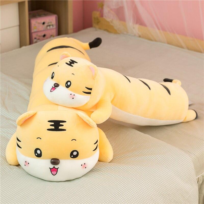 Long Tiger Kawaii Snuggle Buddies Plushies