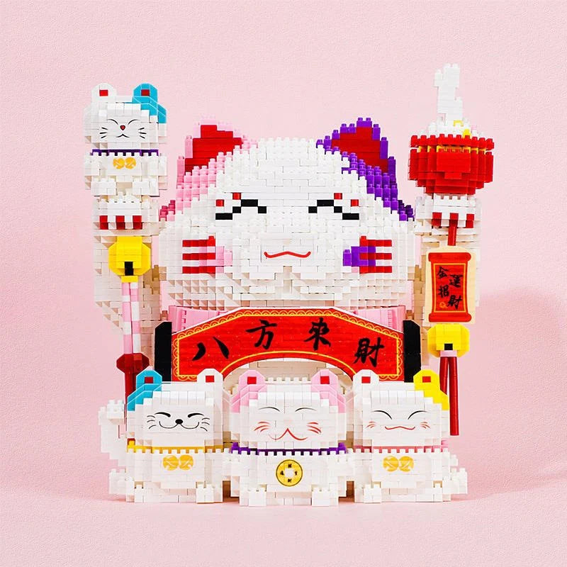 Lucky Fortune Nano Cat Building Set