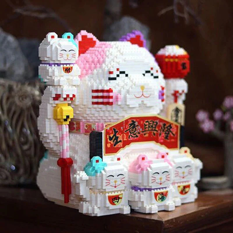 Lucky Fortune Nano Cat Building Set