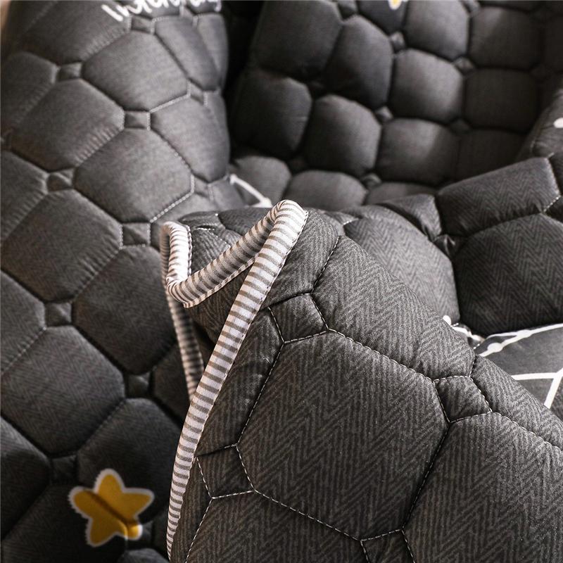 Luxury Black Space Theme Quilted Fitted Bedsheet