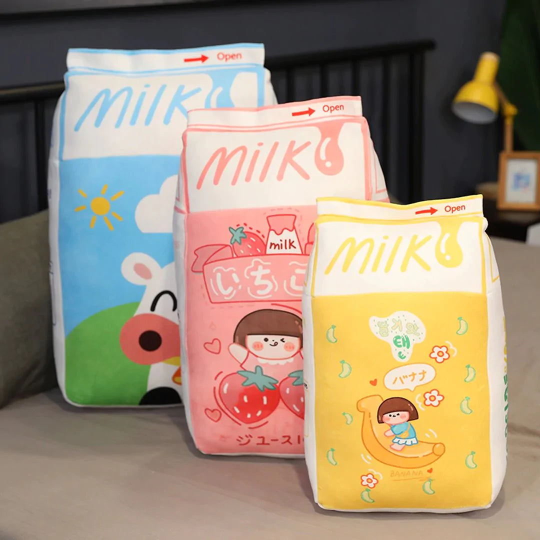 Kawaii Milk Carton  Plushies Collection