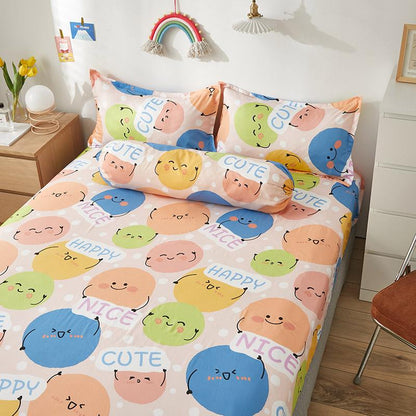 Millions of Happy Emojis Fitted Bedsheet