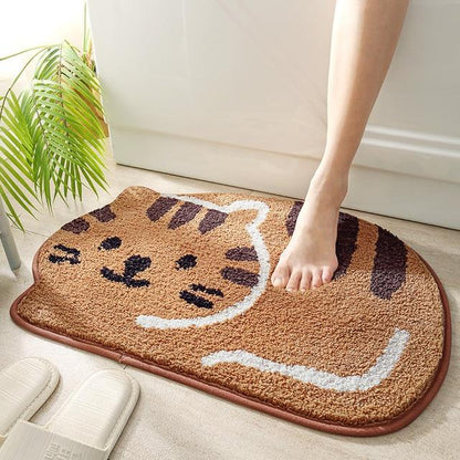 My Cute Cat Shaped Bathroom Mat