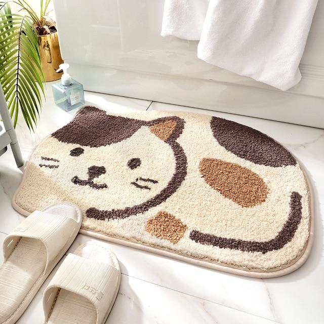 My Cute Cat Shaped Bathroom Mat