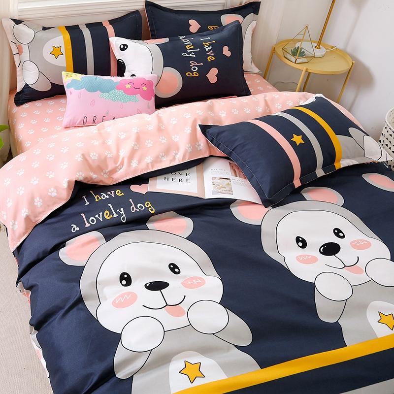 Pink and outlet blue twin bedding