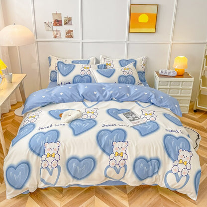 Orange Tiger & Blue Bear Bedding Set