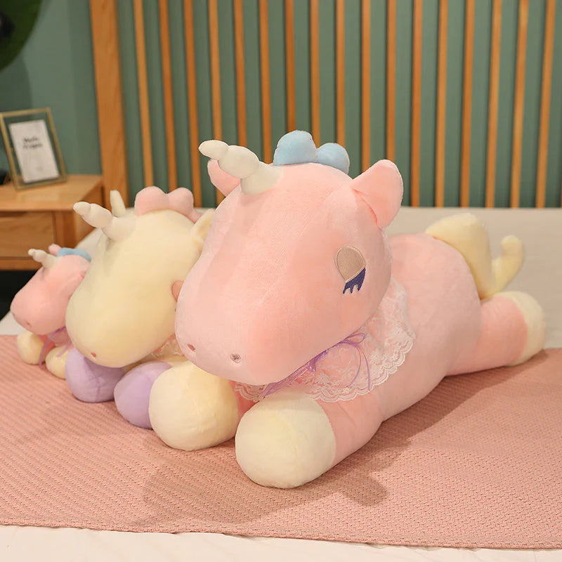 Pastel Sleeping Kawaii Baby Unicorn Plushies