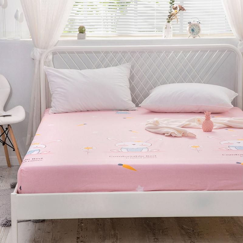 Pink Princess Bunny Fitted Bedsheet