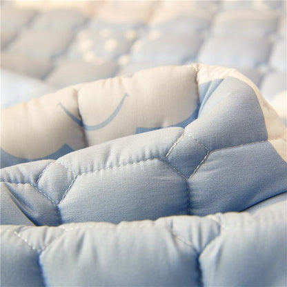 Raining Clouds Quilted Fitted Bedsheet