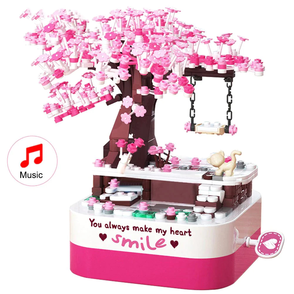 Sakura-Themed Cherry Blossom Tree Music Box