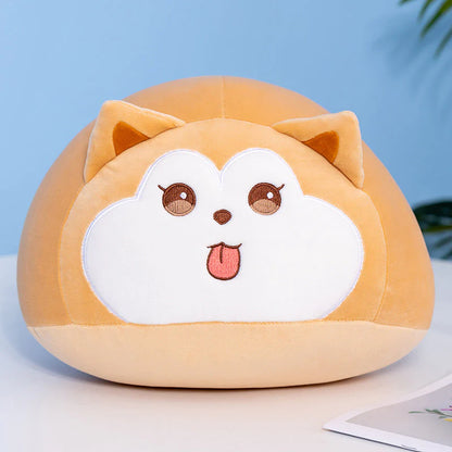 Kawaii Soft Pebble Cats & Dog Animal Plushies Collection