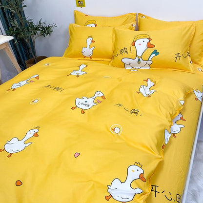 Sora the Swan Yellow Bedding Set