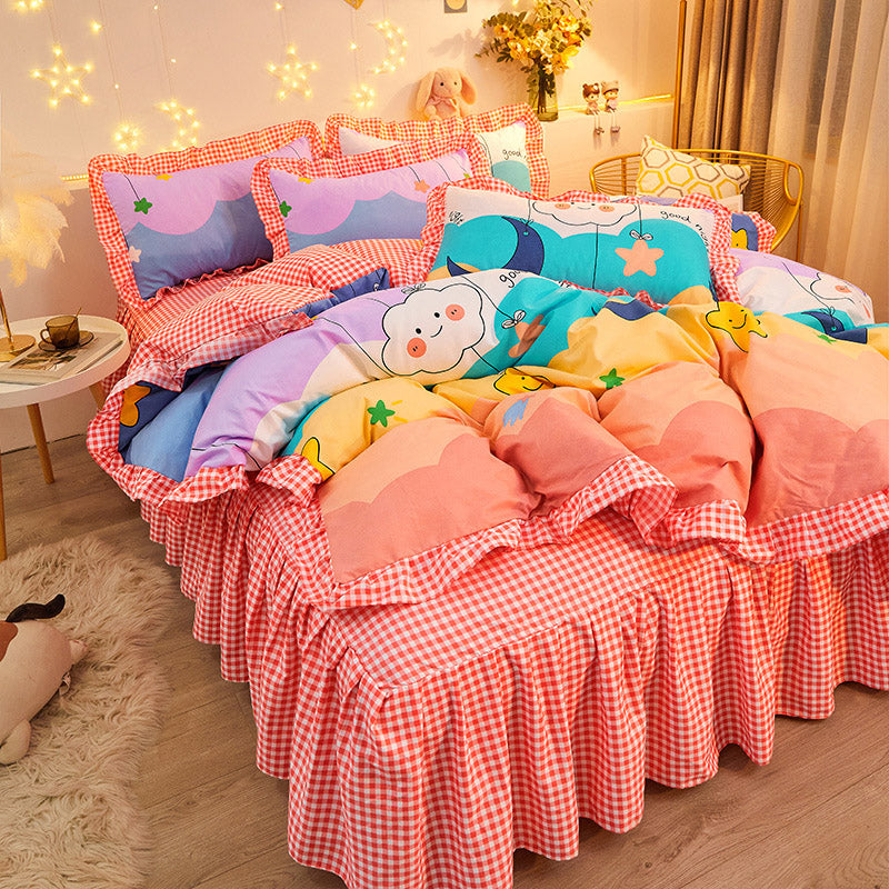 Rainbow store bed sheets