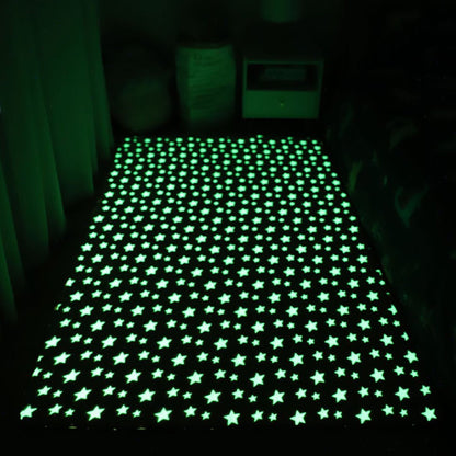 Starry Night Glow-in-the-dark Faux Fur Rug Carpet
