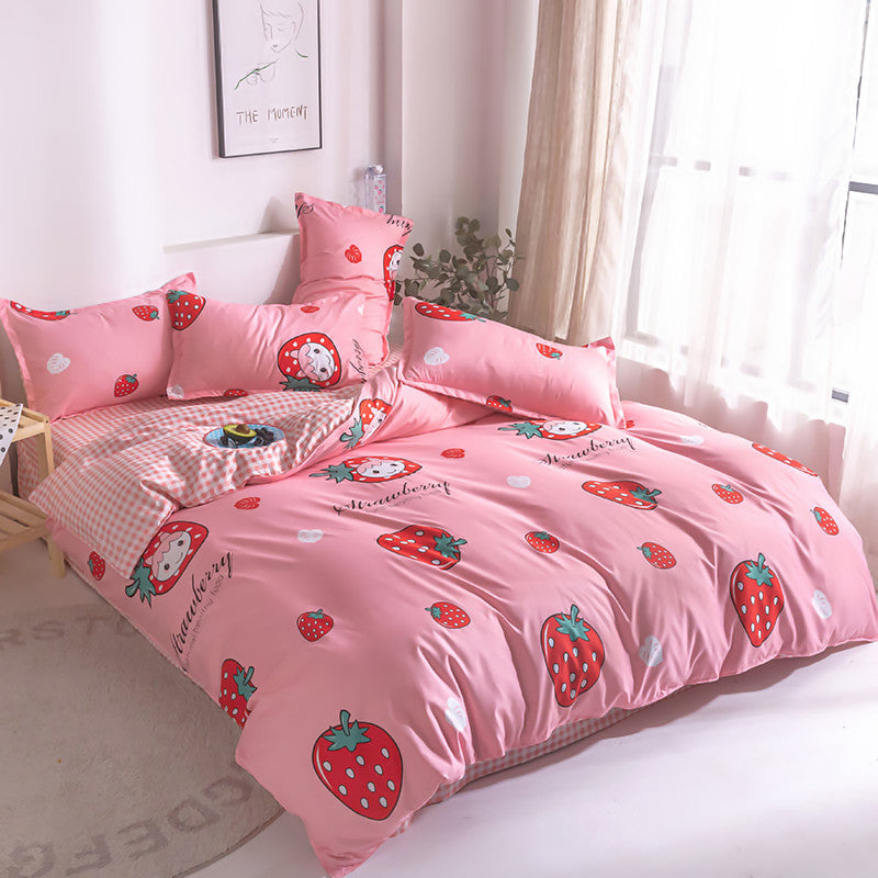 Strawberry Girl Pink Bedding Set
