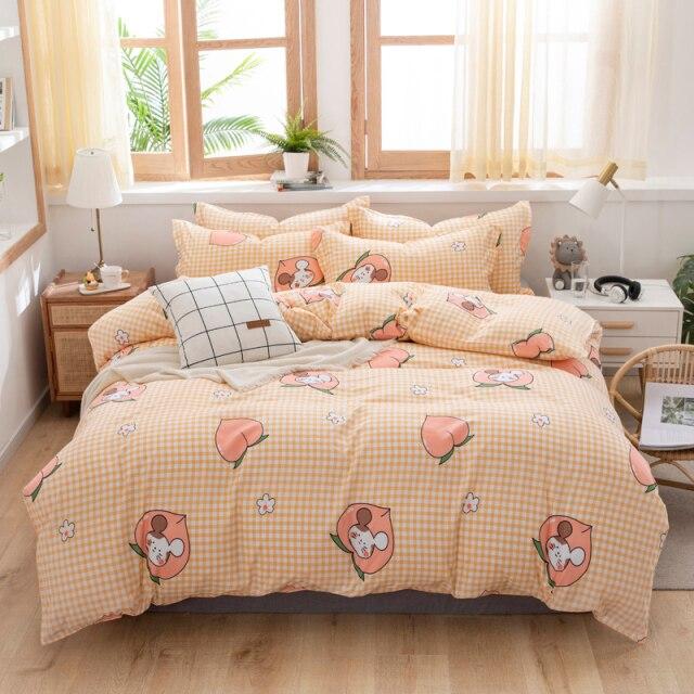 Peach bedding deals set