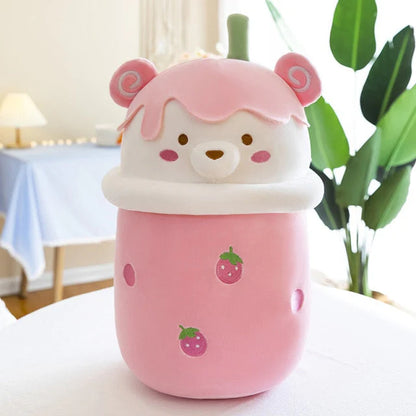 Kawaii Teddy Bear Bubble Tea Cup Plushies