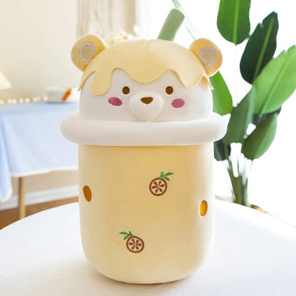 Kawaii Teddy Bear Bubble Tea Cup Plushies