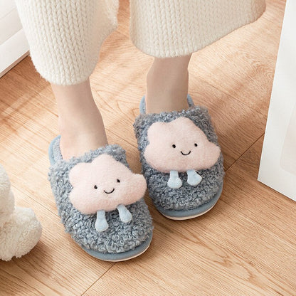 Warm Fluffy Cloud Plush Slippers