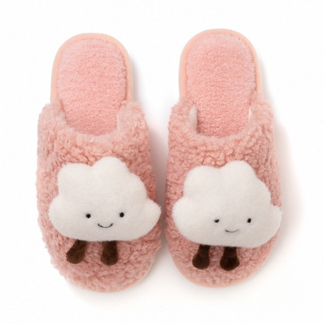 Warm Fluffy Cloud Plush Slippers