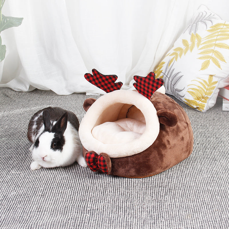 Warm Hamster Guinea Pig Bunny Mini Reindeer Koala Beds Hideout Caves