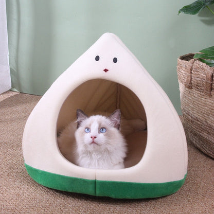 Kawaii Cat Dog Pet Bed Cave Hideout