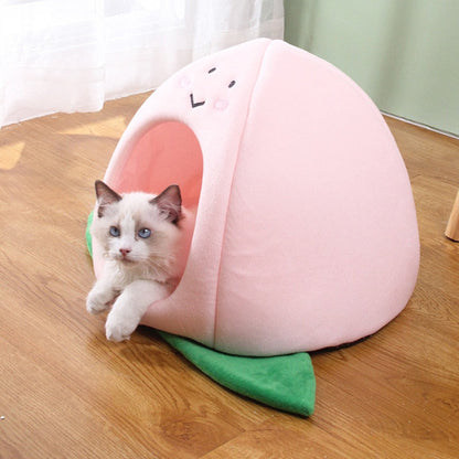 Kawaii Cat Dog Pet Bed Cave Hideout