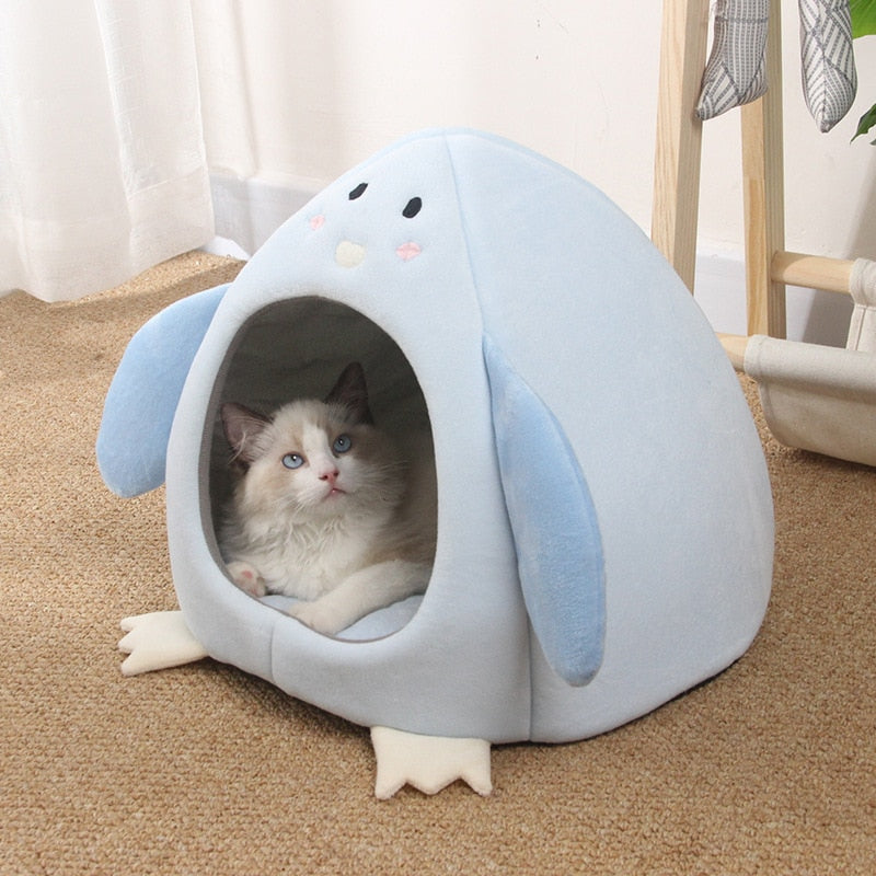 Kawaii Cat Dog Pet Bed Cave Hideout