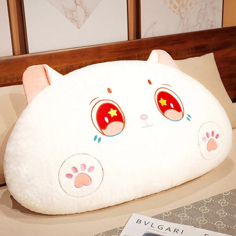 Kawaii White Black Dumpling Cat Plushies Pillow
