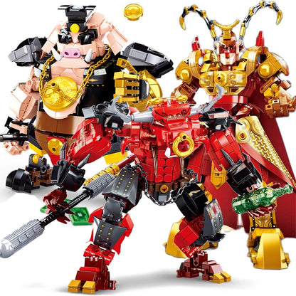 Wukong Monkey Bull Pig Mecha Warriors Building Blocks | NEW