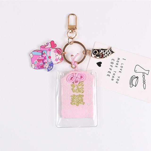 Lucky Cat Kawaii Keyring