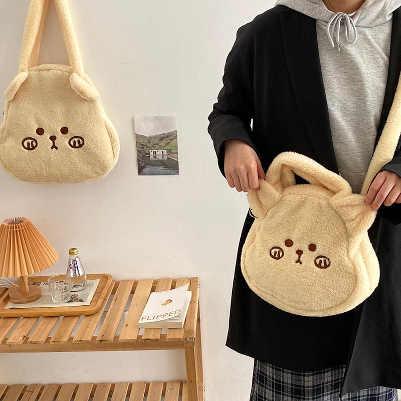 Milk Tea Bear Kawaii Crossbody Handbag