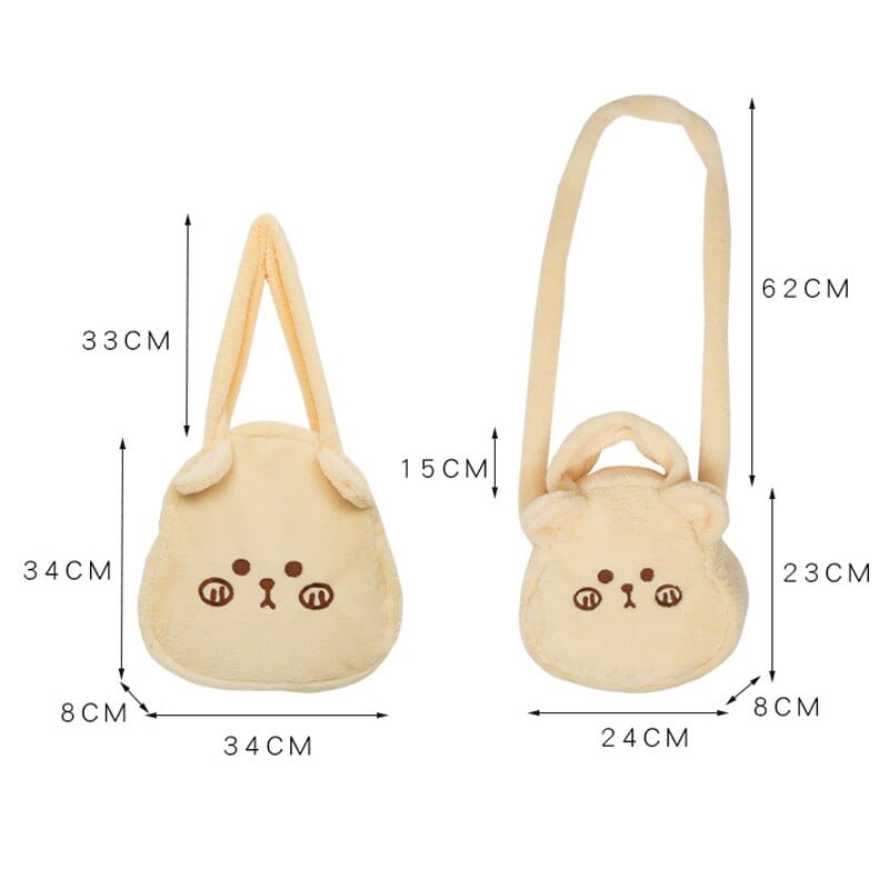 Milk Tea Bear Kawaii Crossbody Handbag