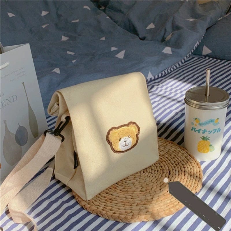 Mini Bear Canvas Bag