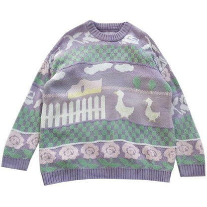 On Duck Farm Pullover Sweater