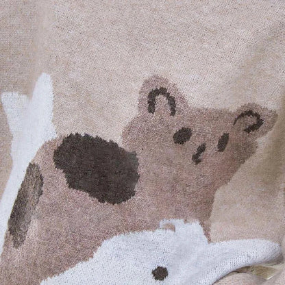 Furry Friend Fashion: Casual Cat Sweater - Embrace Whiskered Warmth in Coffee Coziness! 🐈🧡
