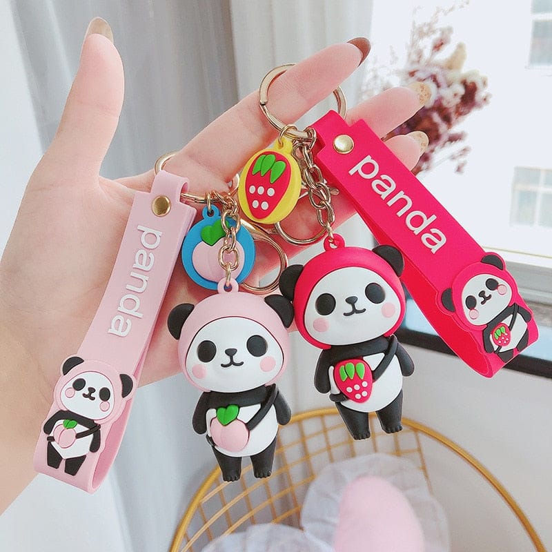 Panda Love Kawaii Keyring