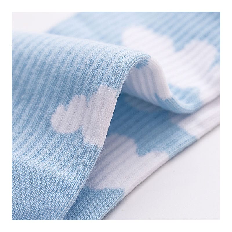 Pastel Blue Cloud Socks
