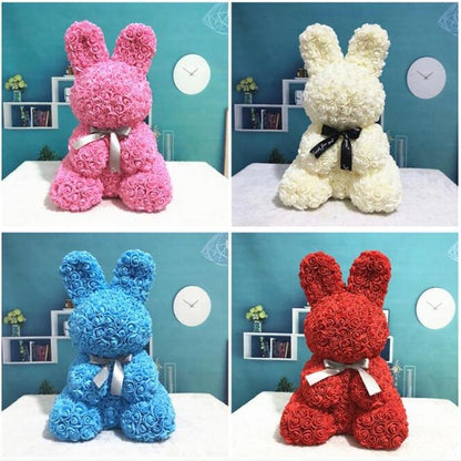 Enchanted Forever Rose Bunny Rabbit Plush (8 Colors)