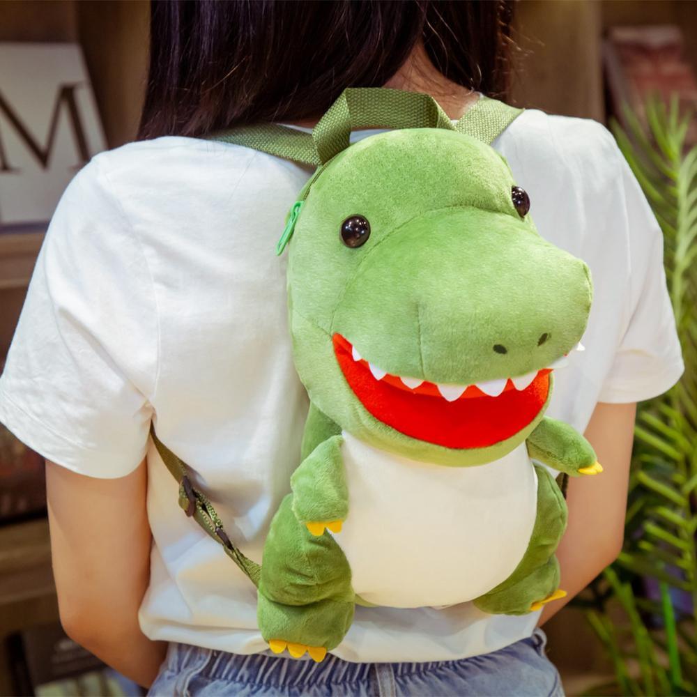 Green hotsell dinosaur backpack