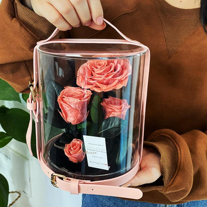 Immortal Enchanted Preserved Rose Bouquet Display