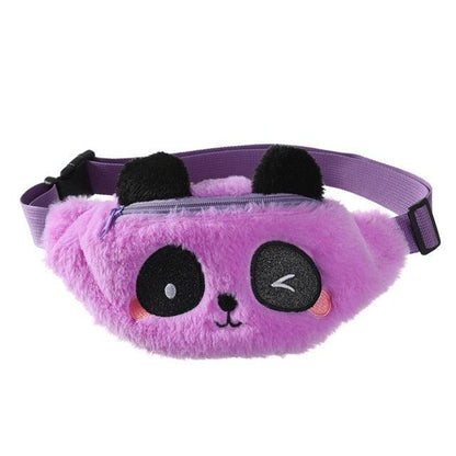 Kawaii Panda Bear Plush Fanny Pack - Kawaii Bag - Kawaii Backpack - Kawaii Mini Backpack