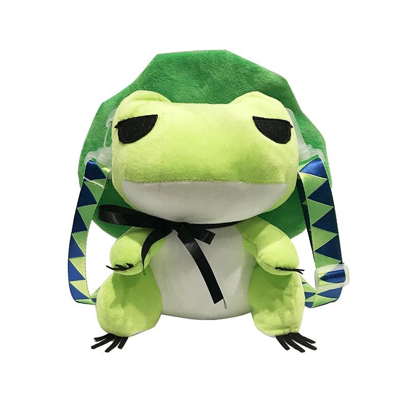 Kawaii Green Frog Travel Plush Backpack - Kawaii Bag - Kawaii Backpack - Kawaii Mini Backpack