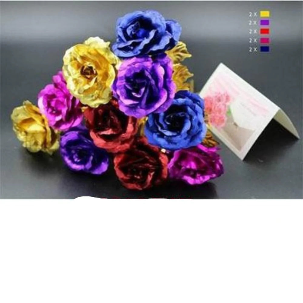 24K Gold Plated Dipped Rose Flower in glass dome Romantic Gift Love for mom  girl | eBay