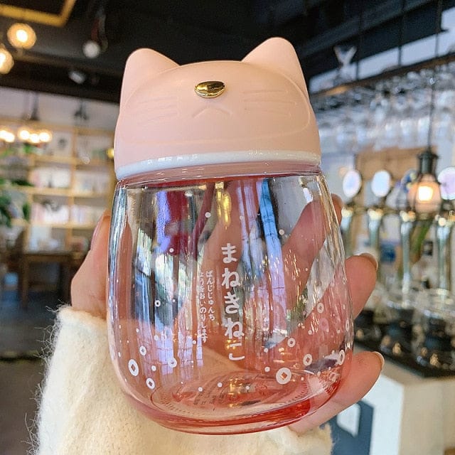Sakura Cat Water Bottle