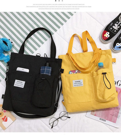 Simple Shopping Pocku Tote Bags