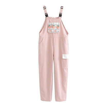 Sweet Peach Jump Suit Dungarees