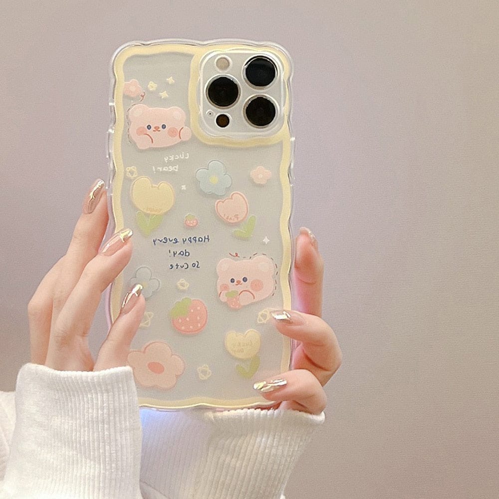 Luxury Sweet Girls Crystal Bow Tie Kawaii Phone Case For iPhone